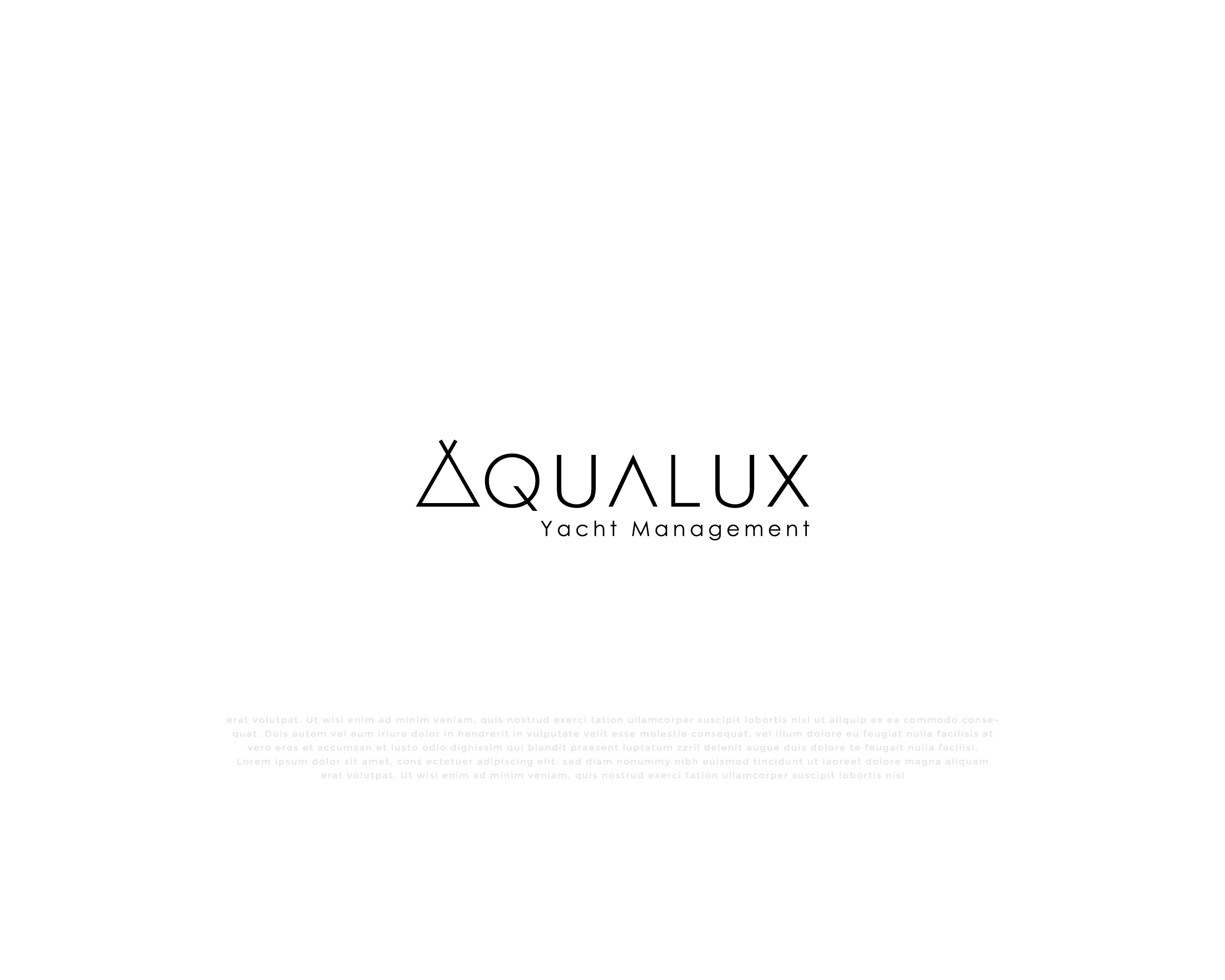 Logo Design by mehedi.h for Aqualux Yacht Management LLC | Design #33820189