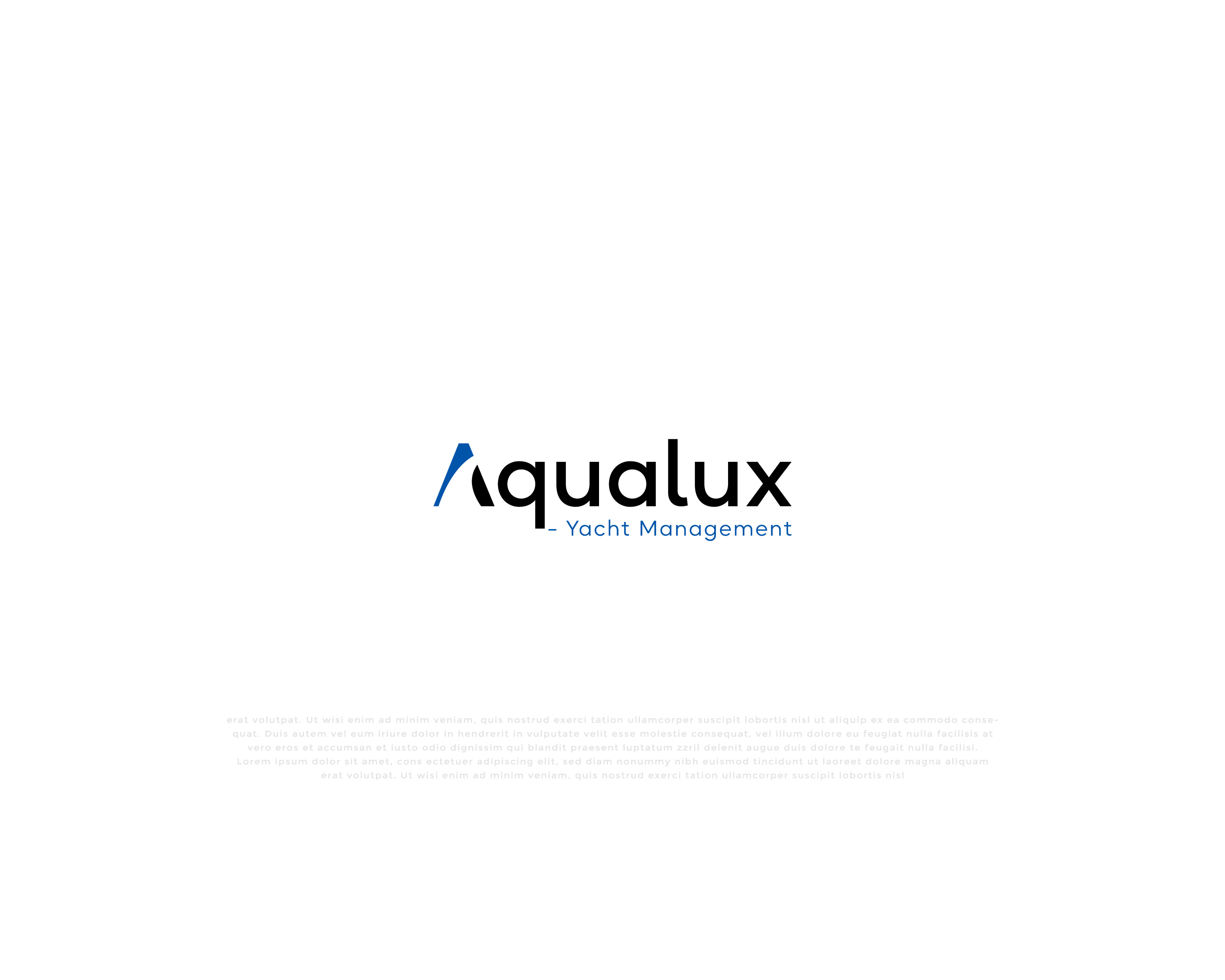 Logo Design by mehedi.h for Aqualux Yacht Management LLC | Design #33820193