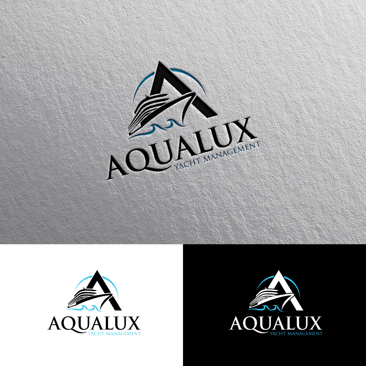 Logo Design by chris Ray for Aqualux Yacht Management LLC | Design #33819504