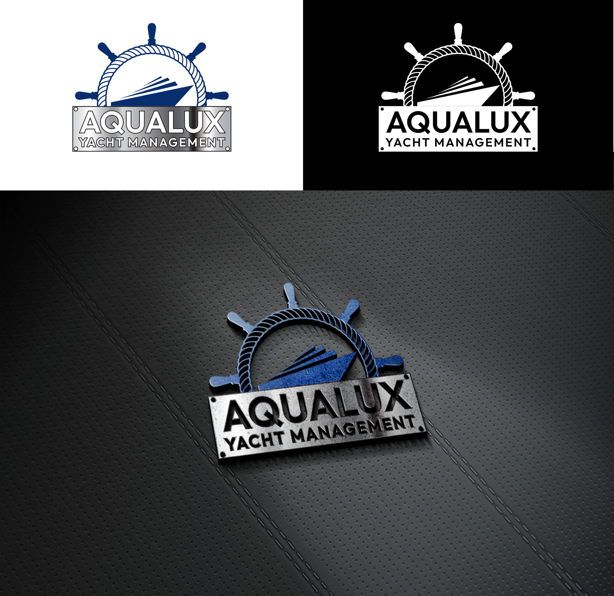 Logo-Design von RA-bica für Aqualux Yacht Management LLC | Design #33822858