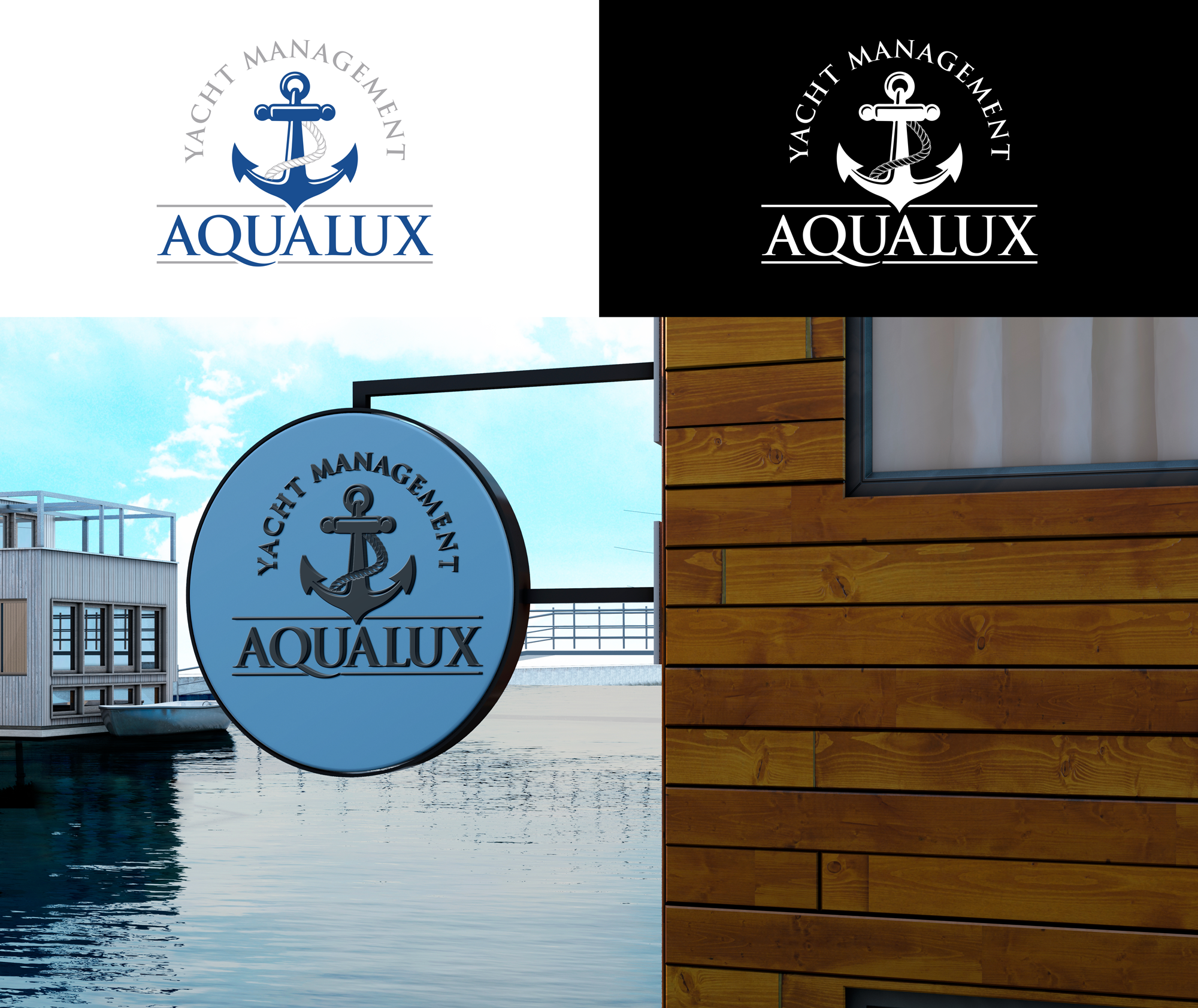 Diseño de Logo por RA-bica para Aqualux Yacht Management LLC | Diseño #33822859
