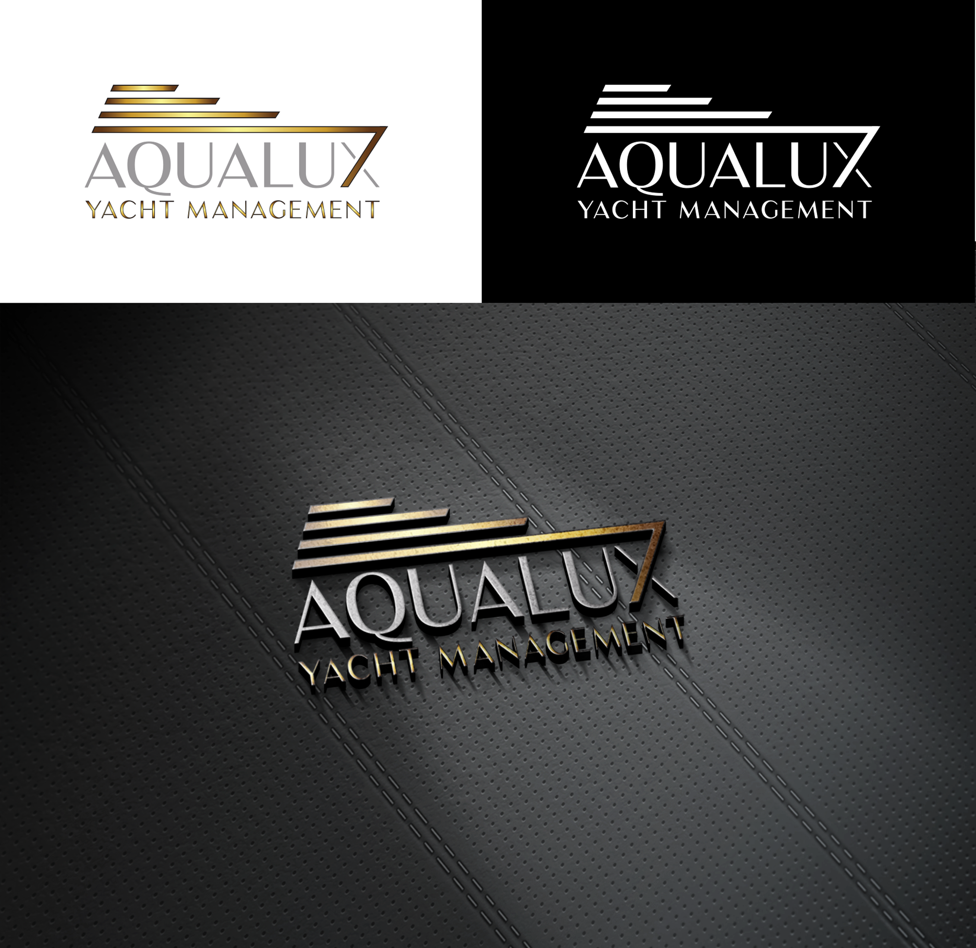 Diseño de Logo por RA-bica para Aqualux Yacht Management LLC | Diseño #33822860