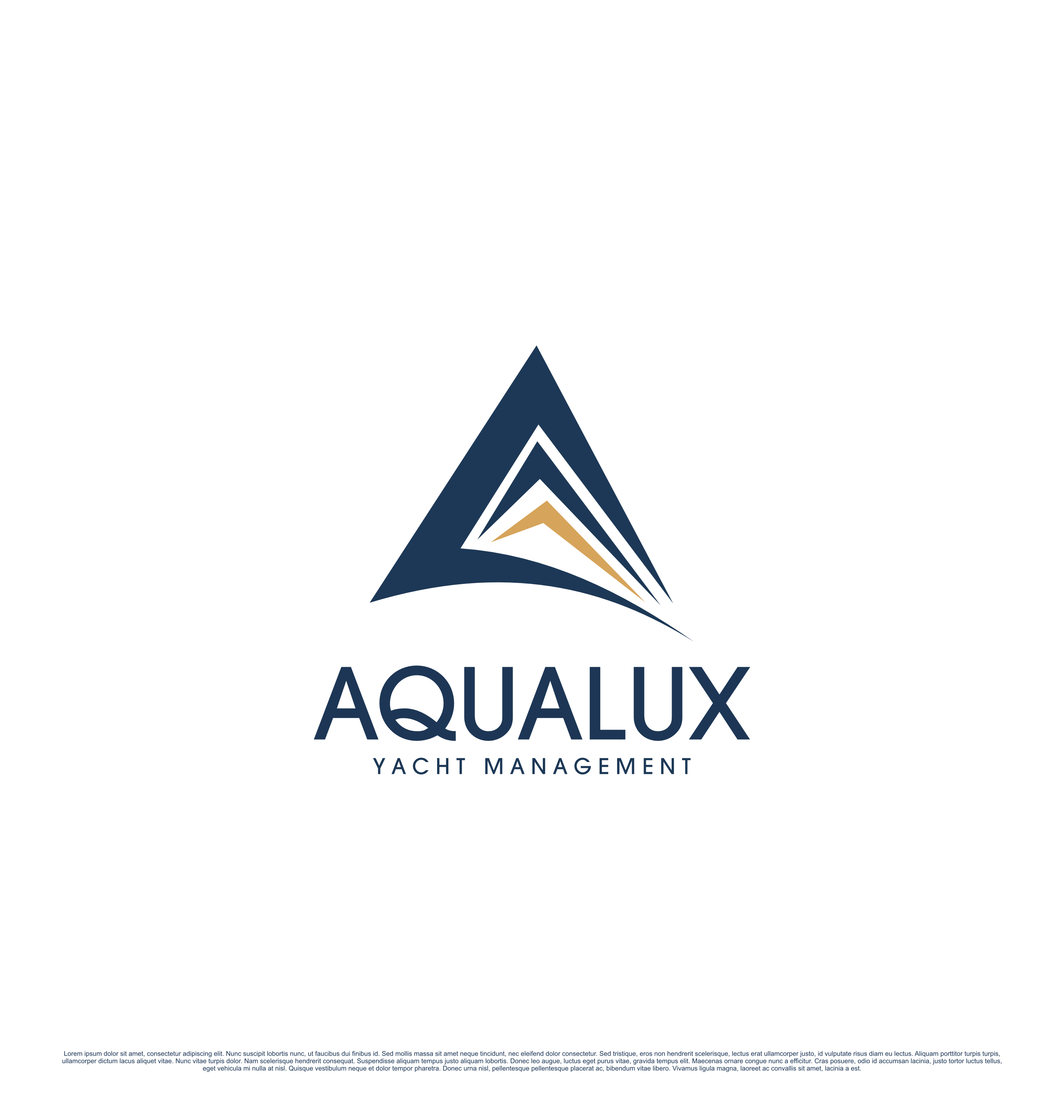 Logo Design by saesean for Aqualux Yacht Management LLC | Design #33822184
