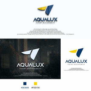 Logo Design by enka94 for Aqualux Yacht Management LLC | Design: #33825394