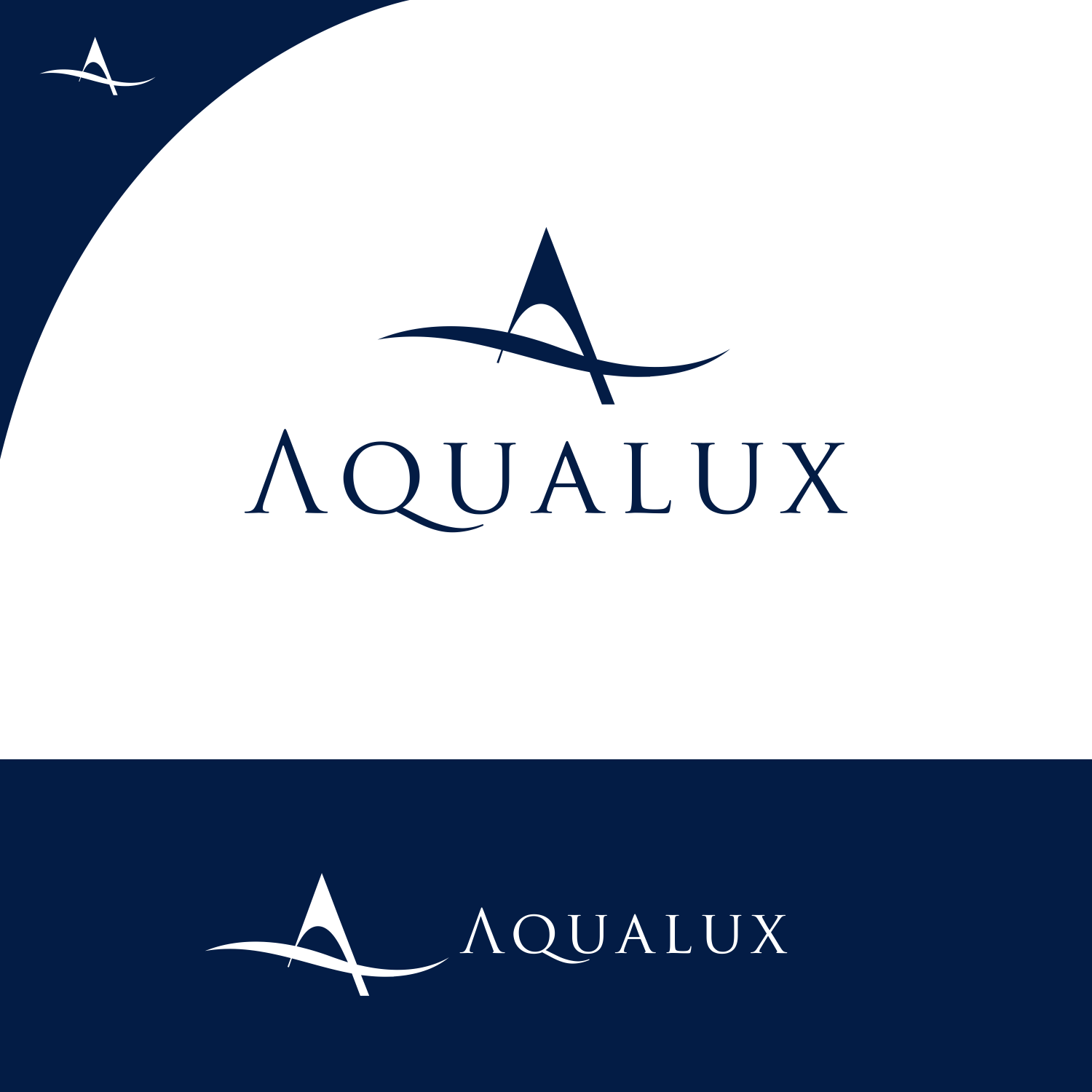 Logo Design by Dafid Upel for Aqualux Yacht Management LLC | Design #33820655