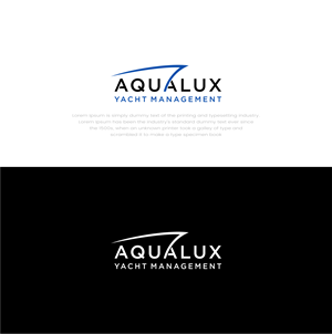Logo Design by Barokahe guse for Aqualux Yacht Management LLC | Design: #33826917