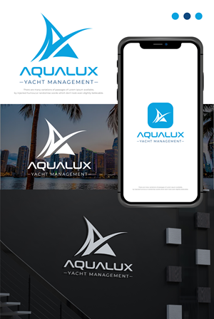 Logo Design by AliArsh for Aqualux Yacht Management LLC | Design: #33824327