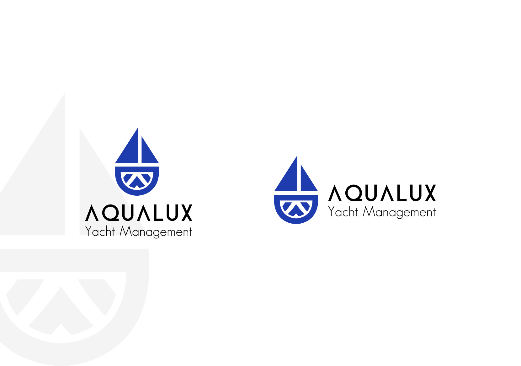 Logo Design by AliRobati for Aqualux Yacht Management LLC | Design #33831254