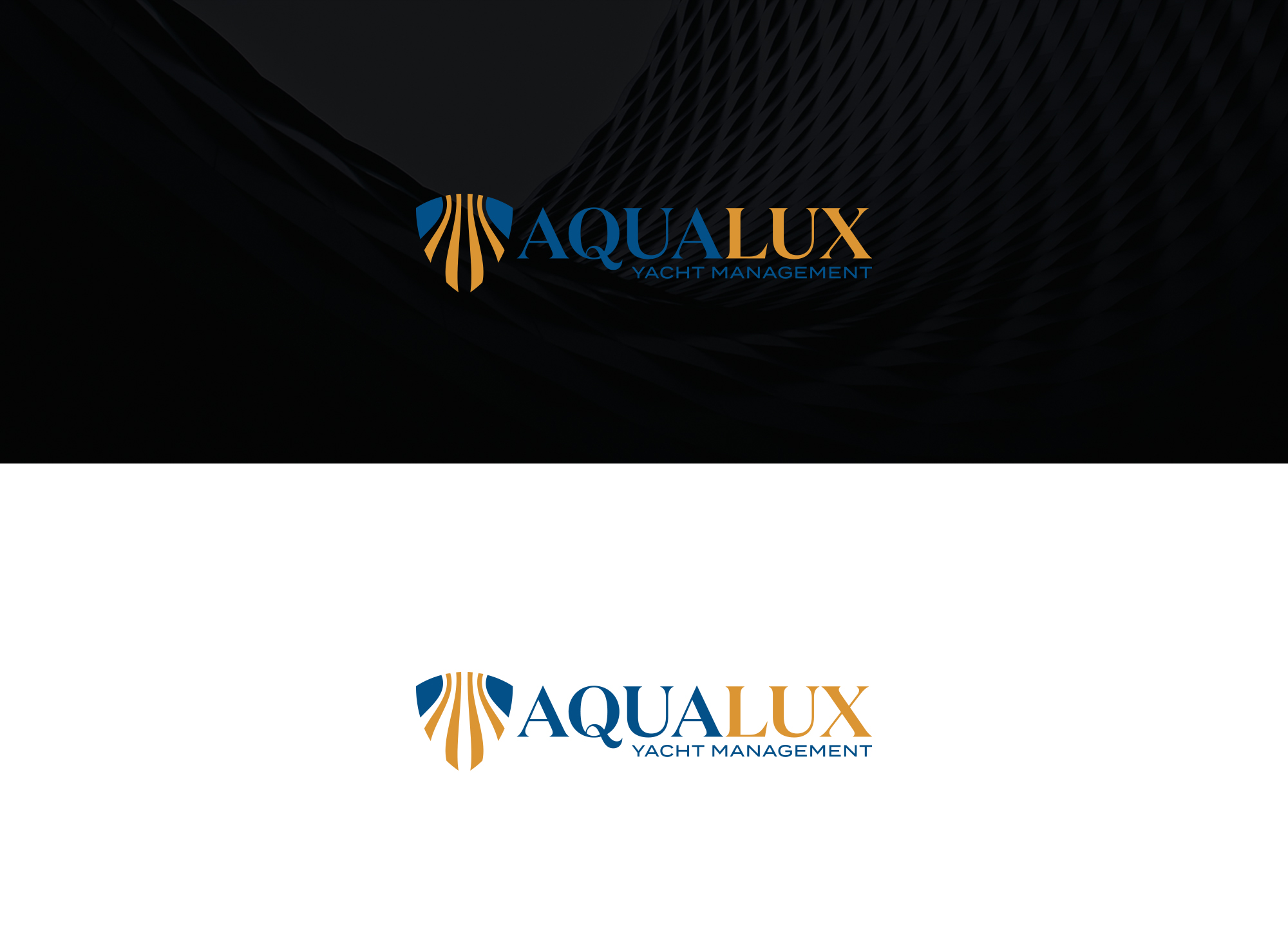 Logo Design by damakyjr for Aqualux Yacht Management LLC | Design #33821038