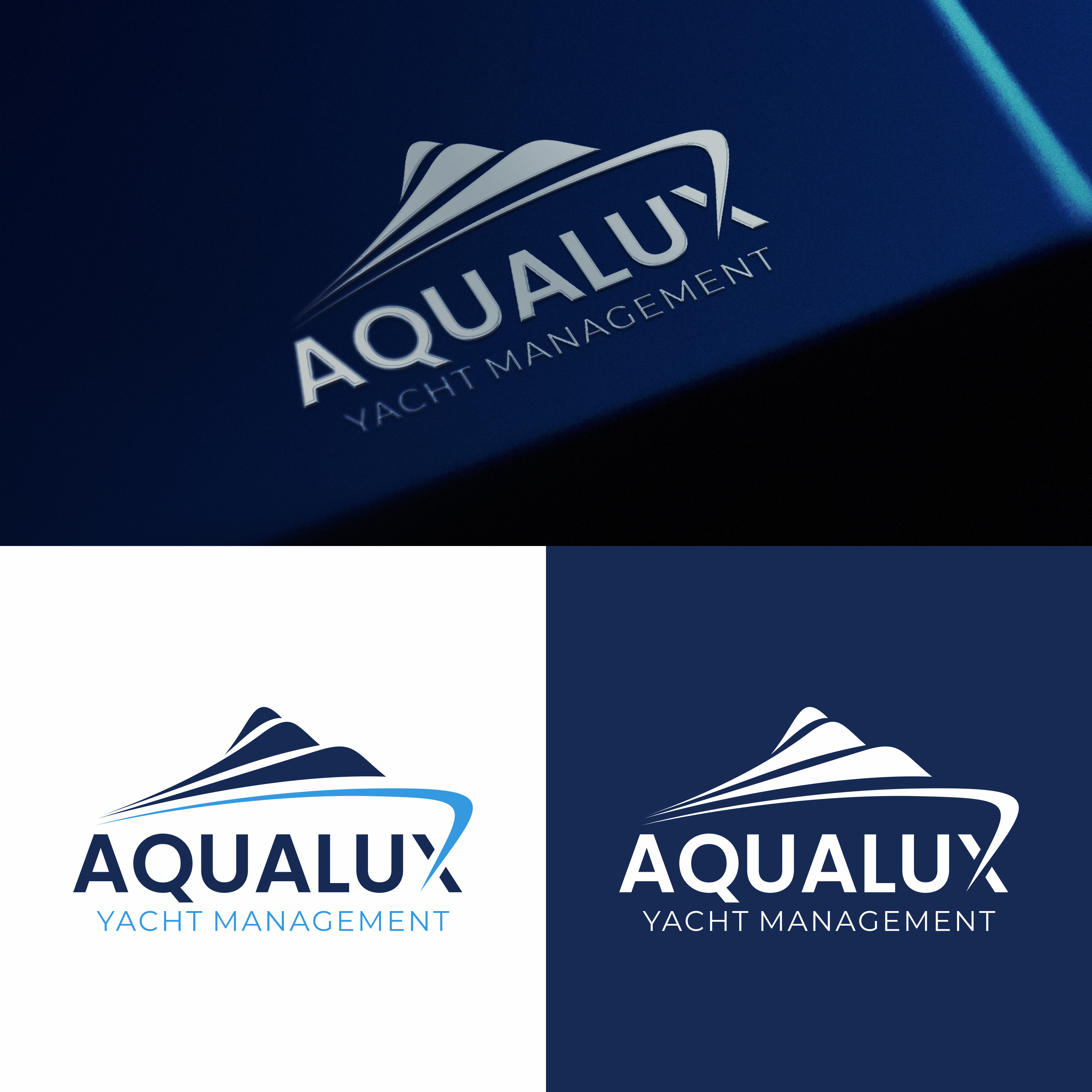 Logo Design by arillingga for Aqualux Yacht Management LLC | Design #33820954