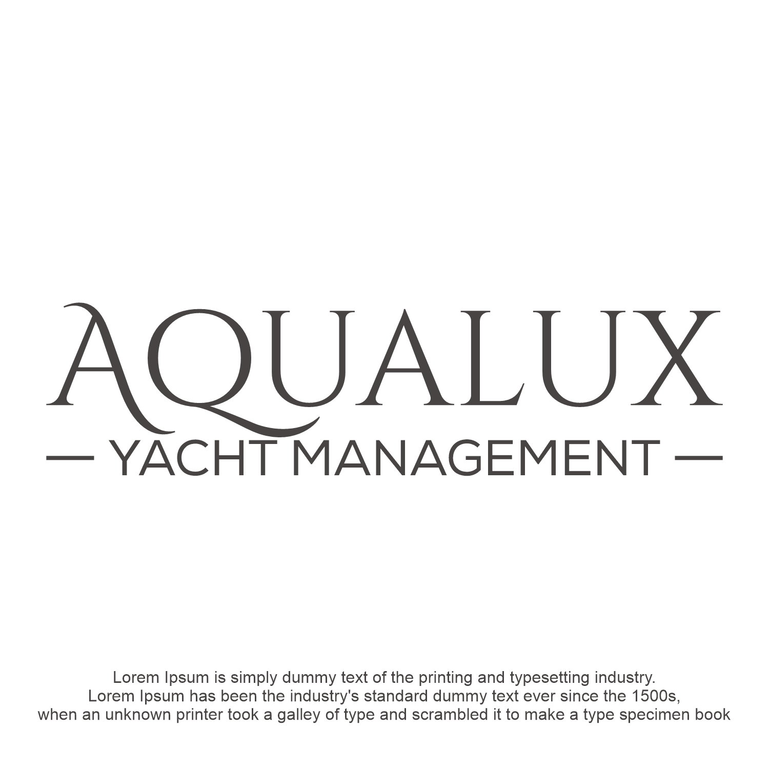 Logo Design by Abigaill_design for Aqualux Yacht Management LLC | Design #33819643