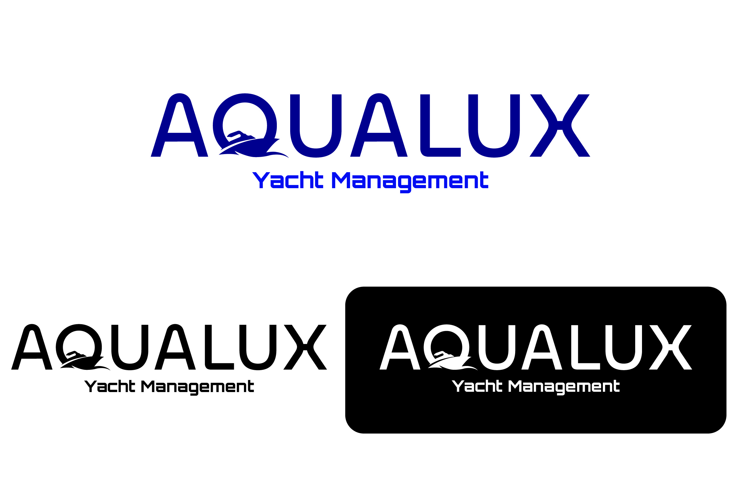 Logo Design by Wildan Firman for Aqualux Yacht Management LLC | Design #33819600
