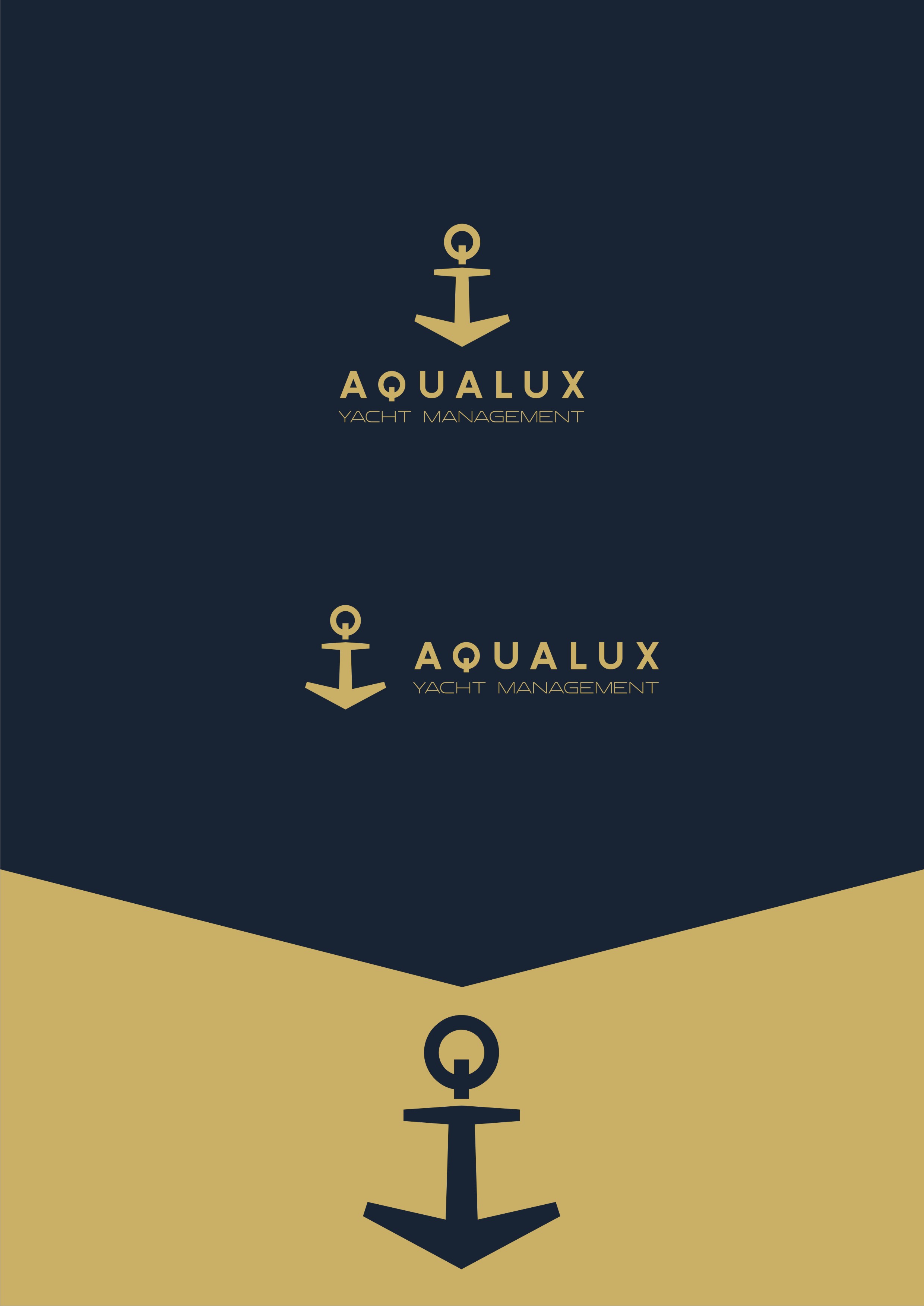 Logo Design by KAPITOSHKA for Aqualux Yacht Management LLC | Design #33819553