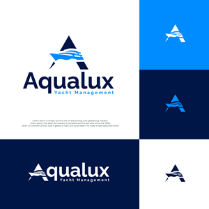 Logo Design by webeezine for Aqualux Yacht Management LLC | Design: #33829226