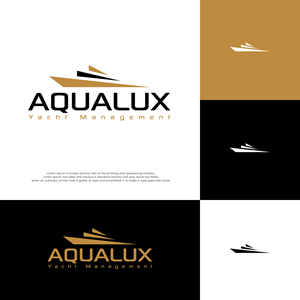 Logo Design by webeezine for Aqualux Yacht Management LLC | Design: #33829227