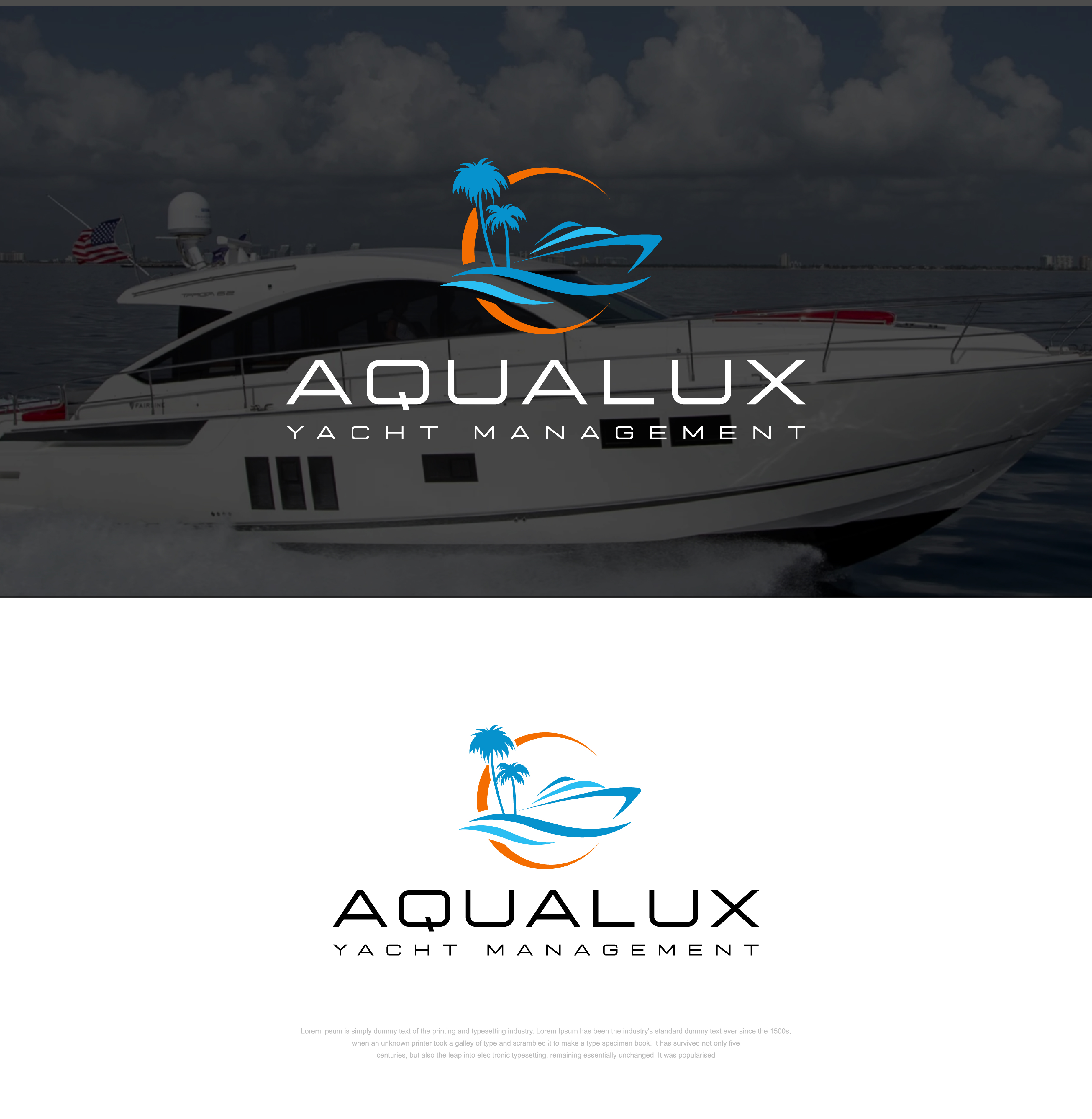 Diseño de Logo por sushsharma99 para Aqualux Yacht Management LLC | Diseño #33821126
