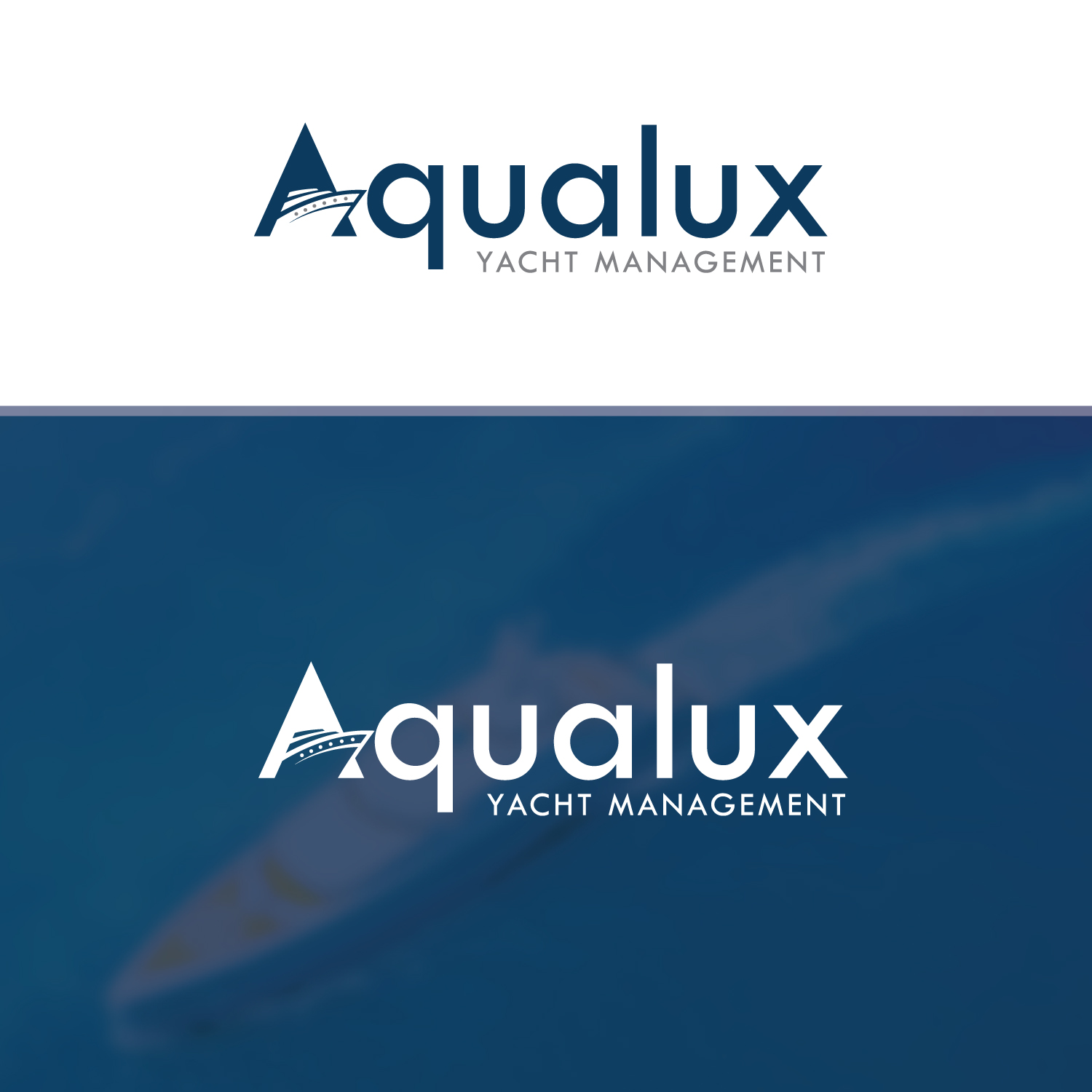 Logo Design by EnaGraph for Aqualux Yacht Management LLC | Design #33823378