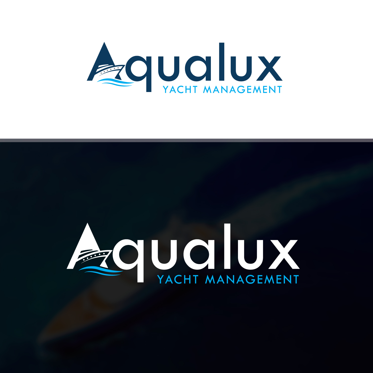 Diseño de Logo por EnaGraph para Aqualux Yacht Management LLC | Diseño #33823446