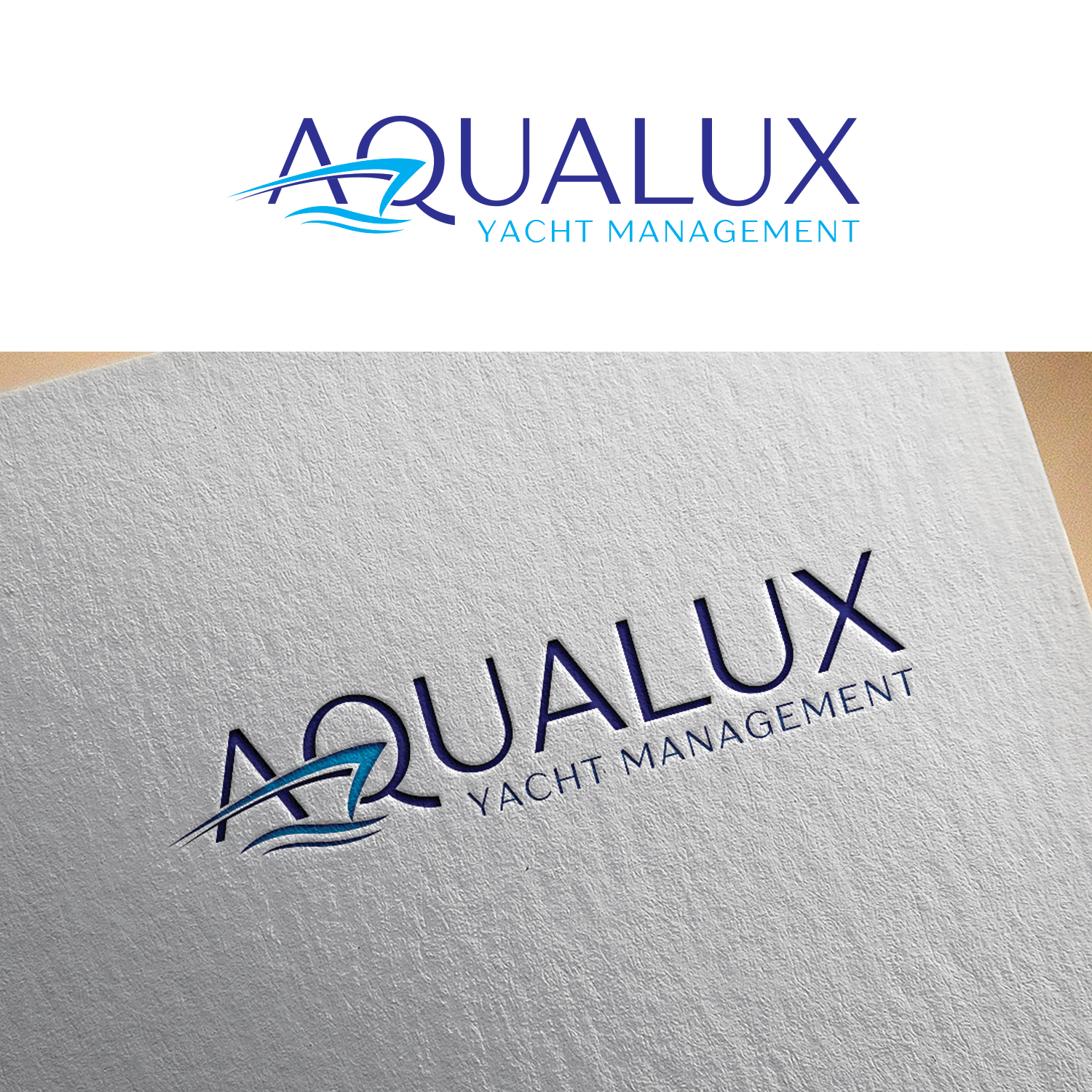 Logo Design by EnaGraph for Aqualux Yacht Management LLC | Design #33823693
