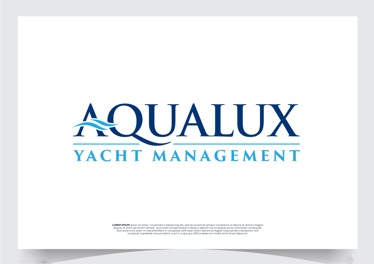 Logo-Design von Soonia für Aqualux Yacht Management LLC | Design #33822976