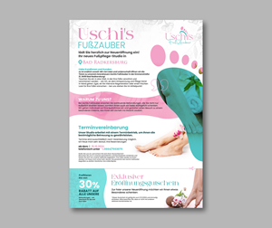Flyer Design by debdesign for Uschis FußZauber | Design: #33829881