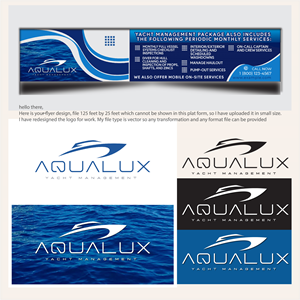Flyer Design by jobayor73 for Aqualux Yacht Management LLC | Design: #33836856