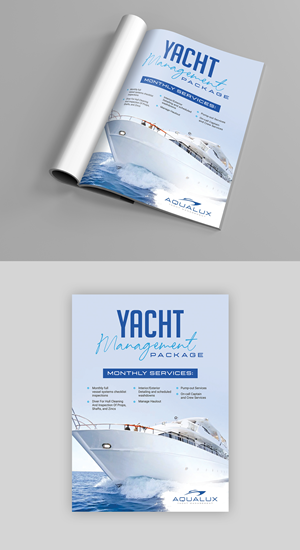 Flyer Design by Deepak_9_Malhotra for Aqualux Yacht Management LLC | Design: #33873952