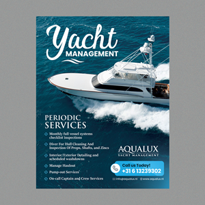 Flyer Design by Stan$oul for Aqualux Yacht Management LLC | Design: #33828646