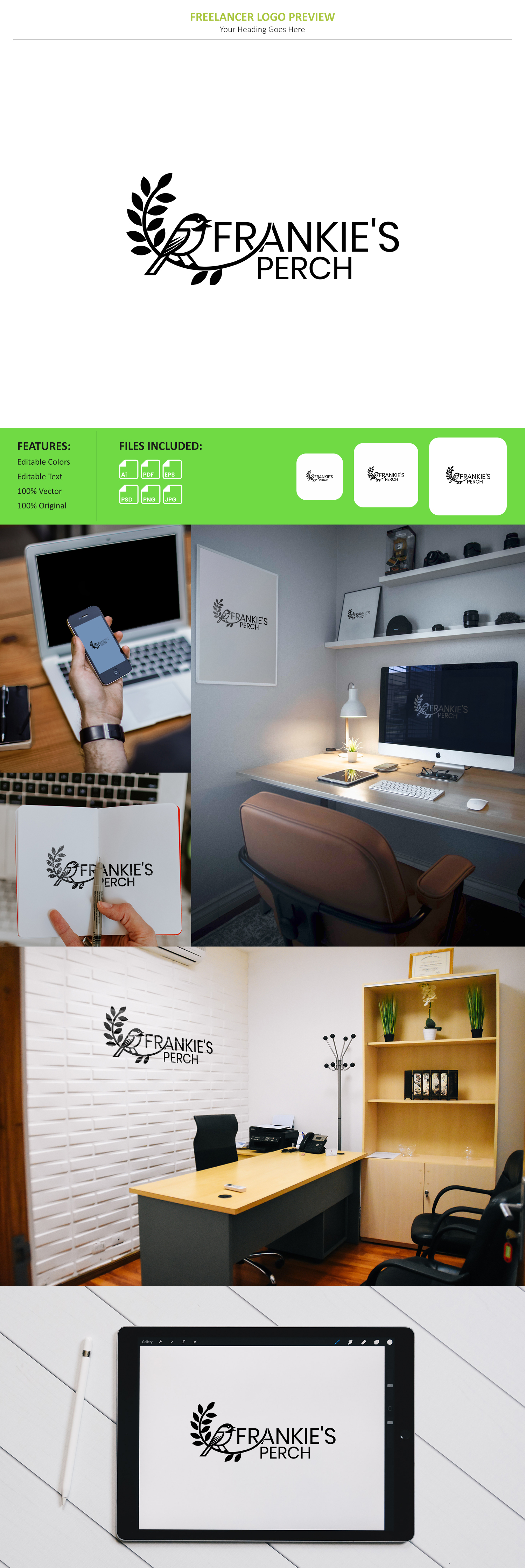 Logo Design by VectorForge for Frankie's Perch | Design #33843585