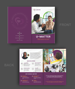 Design de Flyer par Nel. pour U Matter Telepsychiatry Healthcare Services | Design : #33846856