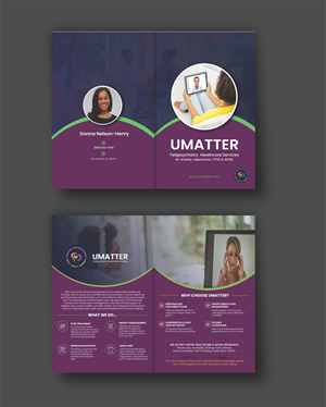 Design de Flyer par Nel. pour U Matter Telepsychiatry Healthcare Services | Design : #33850615