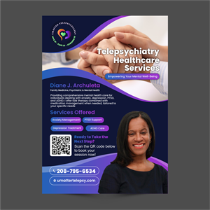 Diseño de Flyer por ThiagoB para U Matter Telepsychiatry Healthcare Services | Diseño: #33843648