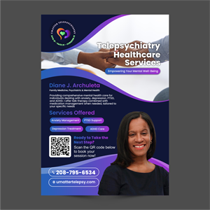 Diseño de Flyer por ThiagoB para U Matter Telepsychiatry Healthcare Services | Diseño: #33843792