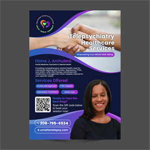 Diseño de Flyer por ThiagoB para U Matter Telepsychiatry Healthcare Services | Diseño: #33843793