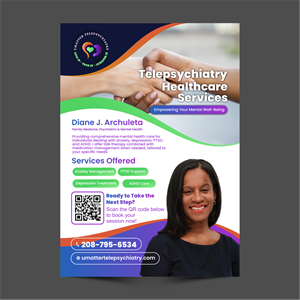 Diseño de Flyer por ThiagoB para U Matter Telepsychiatry Healthcare Services | Diseño: #33848441