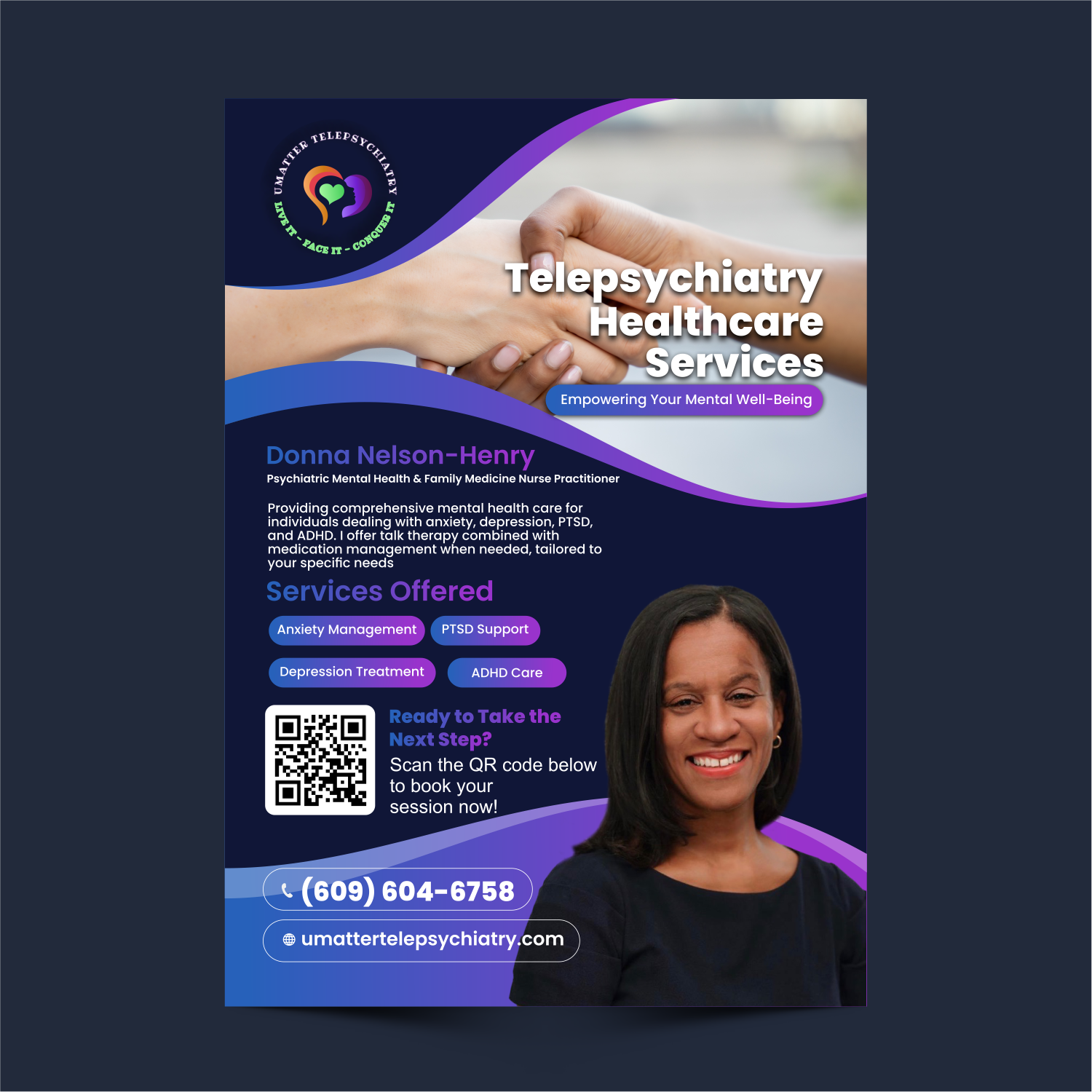 Diseño de Flyer por ThiagoB para U Matter Telepsychiatry Healthcare Services | Diseño #33848820