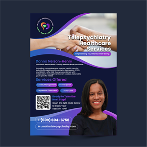 Diseño de Flyer por ThiagoB para U Matter Telepsychiatry Healthcare Services | Diseño: #33848820