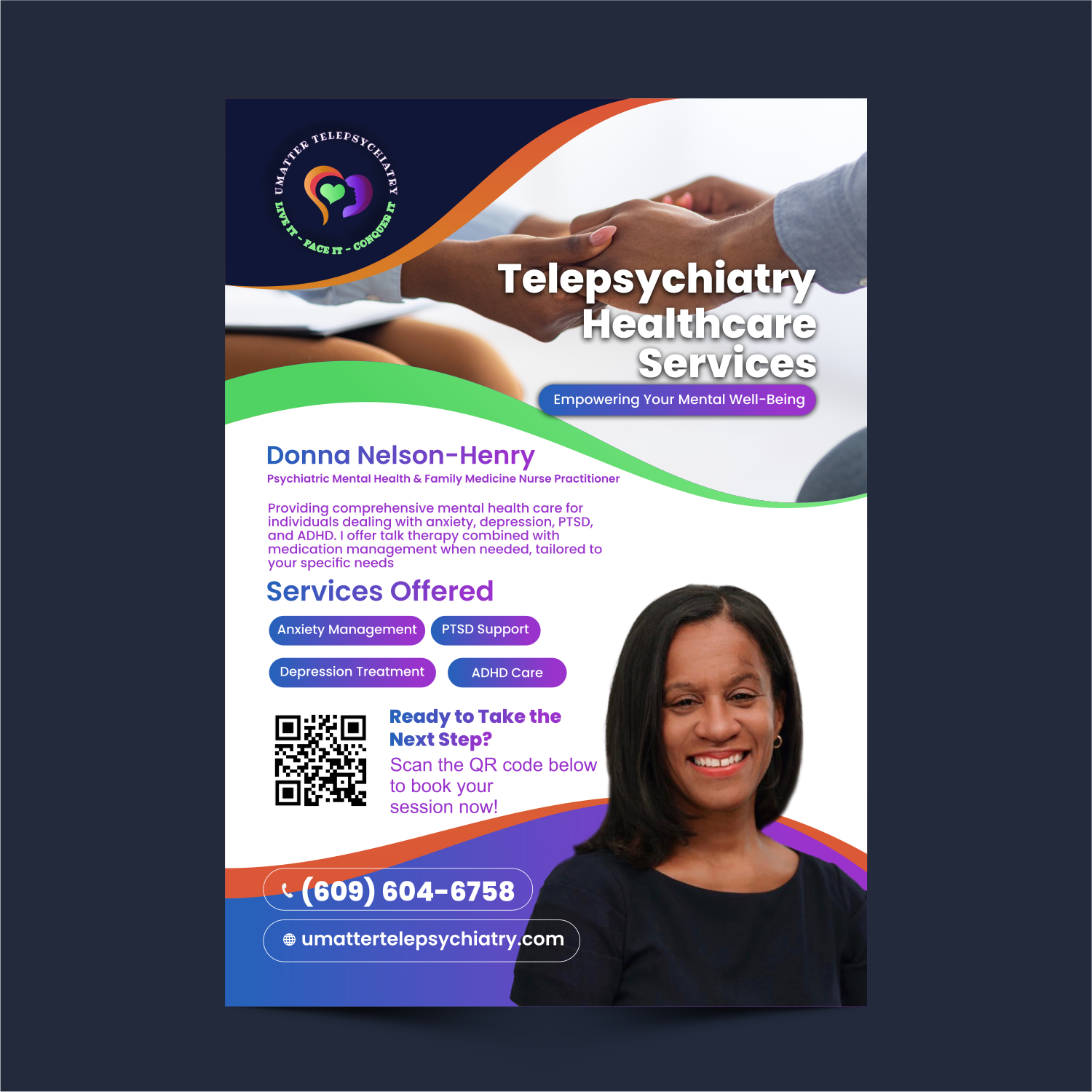 Diseño de Flyer por ThiagoB para U Matter Telepsychiatry Healthcare Services | Diseño #33848821