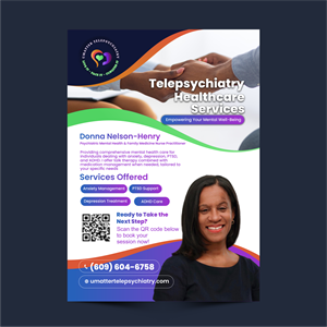 Diseño de Flyer por ThiagoB para U Matter Telepsychiatry Healthcare Services | Diseño: #33848821