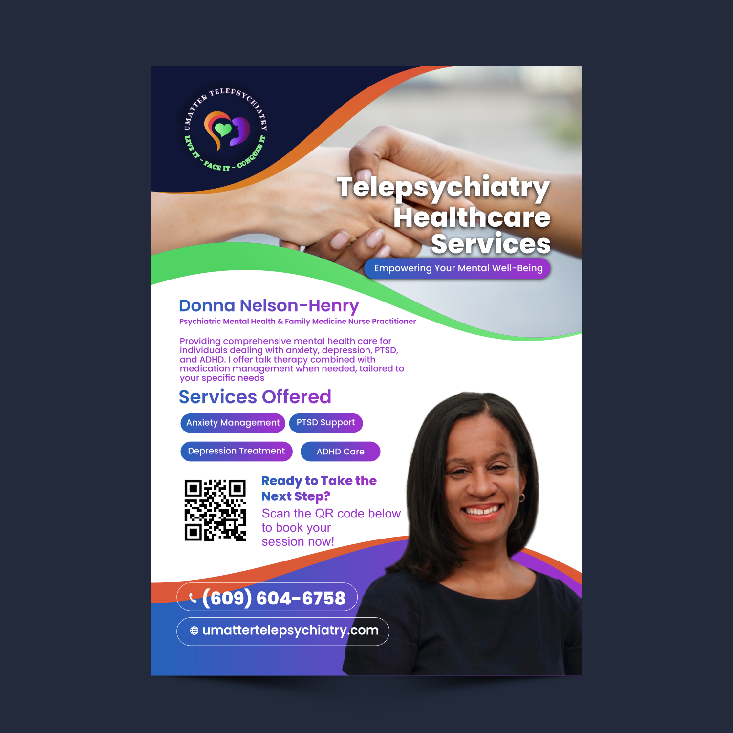 Diseño de Flyer por ThiagoB para U Matter Telepsychiatry Healthcare Services | Diseño #33848822