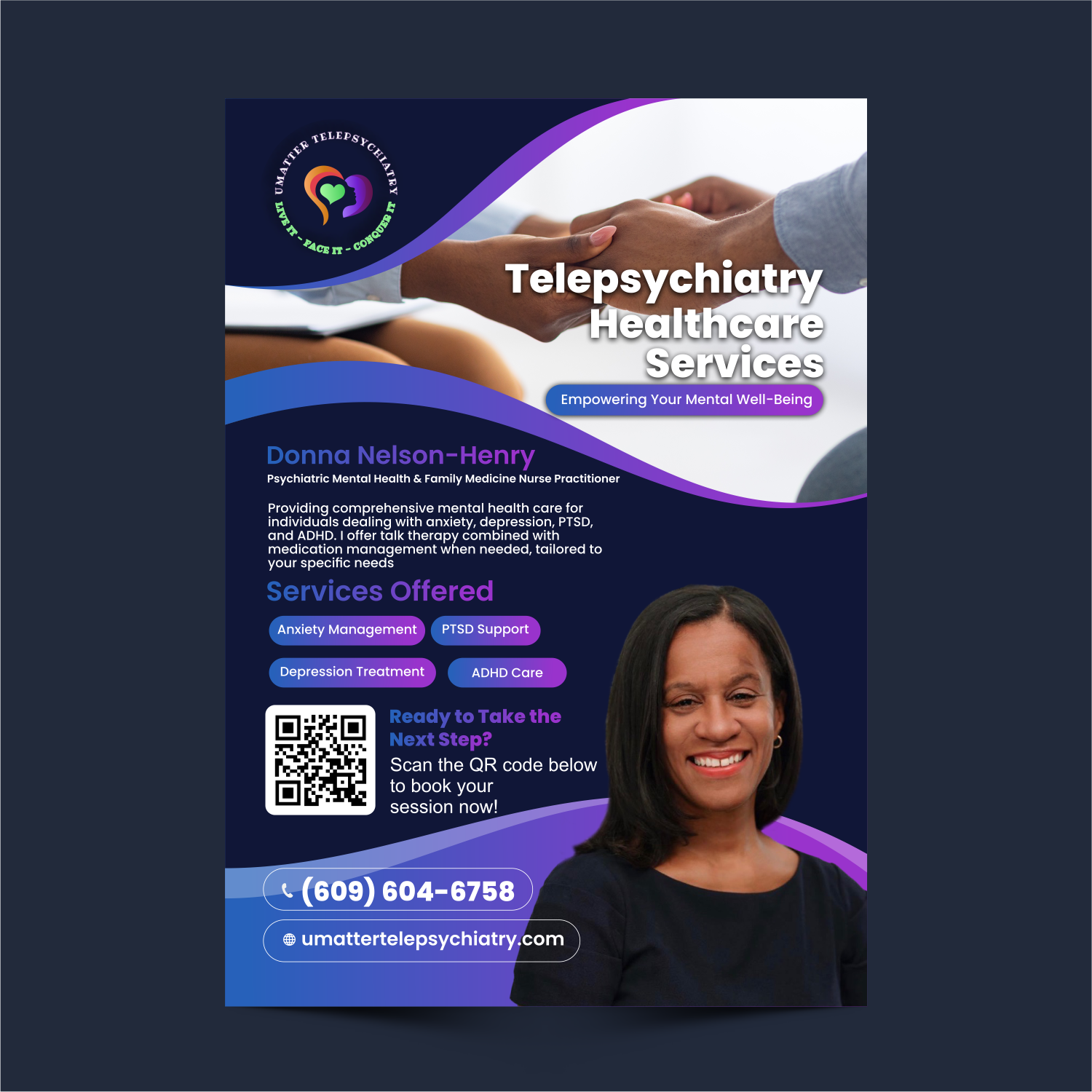 Diseño de Flyer por ThiagoB para U Matter Telepsychiatry Healthcare Services | Diseño #33848824