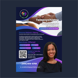 Diseño de Flyer por ThiagoB para U Matter Telepsychiatry Healthcare Services | Diseño: #33848824