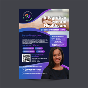 Diseño de Flyer por ThiagoB para U Matter Telepsychiatry Healthcare Services | Diseño: #33851028