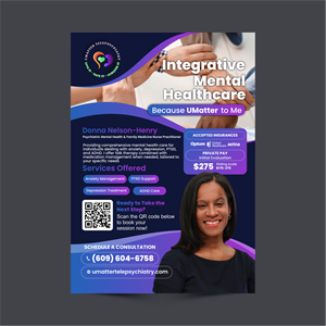 Diseño de Flyer por ThiagoB para U Matter Telepsychiatry Healthcare Services | Diseño: #33851029