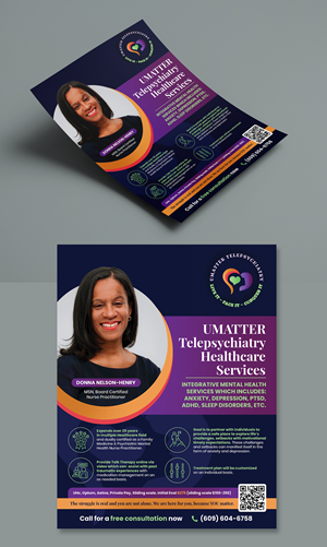 Diseño de Flyer por BLUE WINGS para U Matter Telepsychiatry Healthcare Services | Diseño: #33849446