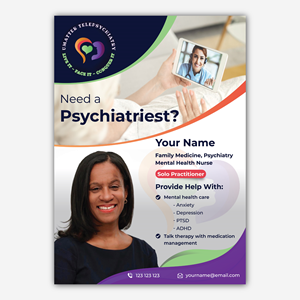 Design de Flyer par Bidita Saha pour U Matter Telepsychiatry Healthcare Services | Design : #33845271