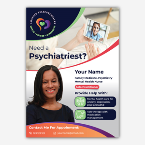 Diseño de Flyer por Bidita Saha para U Matter Telepsychiatry Healthcare Services | Diseño: #33845526