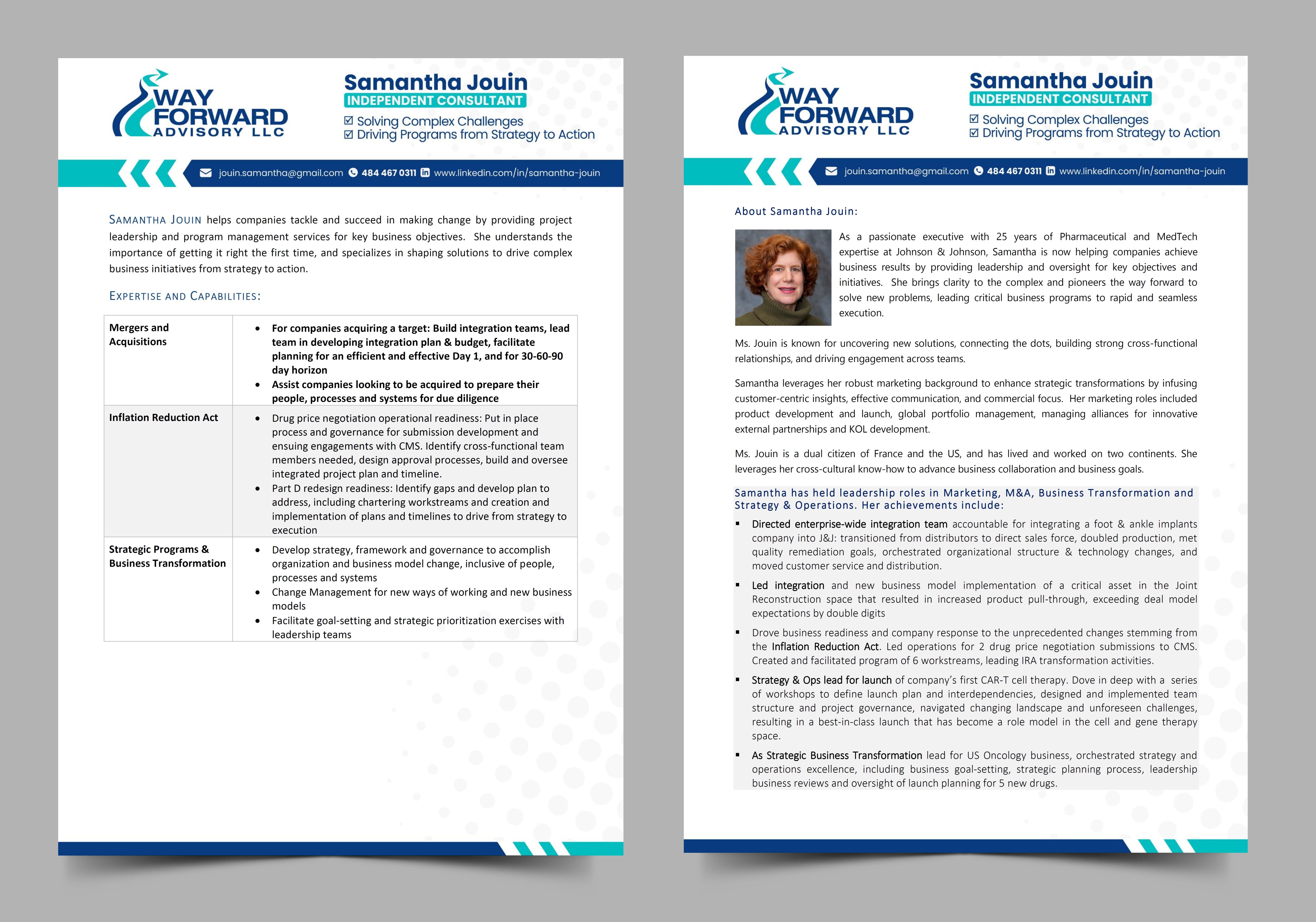 Diseño Gráfico por Rajneesha para Way Forward Advisory LLC | Diseño #33842800