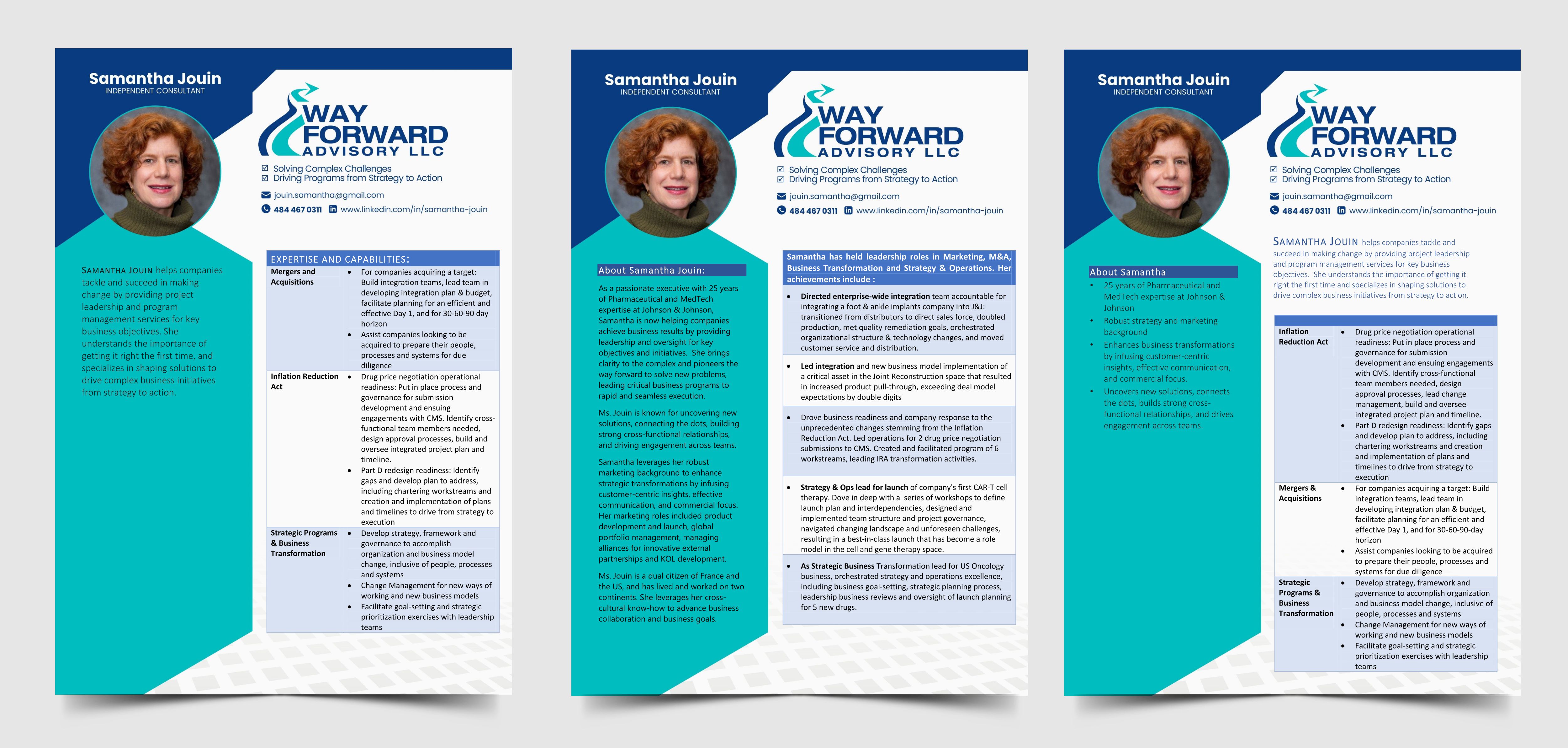 Graphic Design by Rajneesha for Way Forward Advisory LLC | Design #33850130