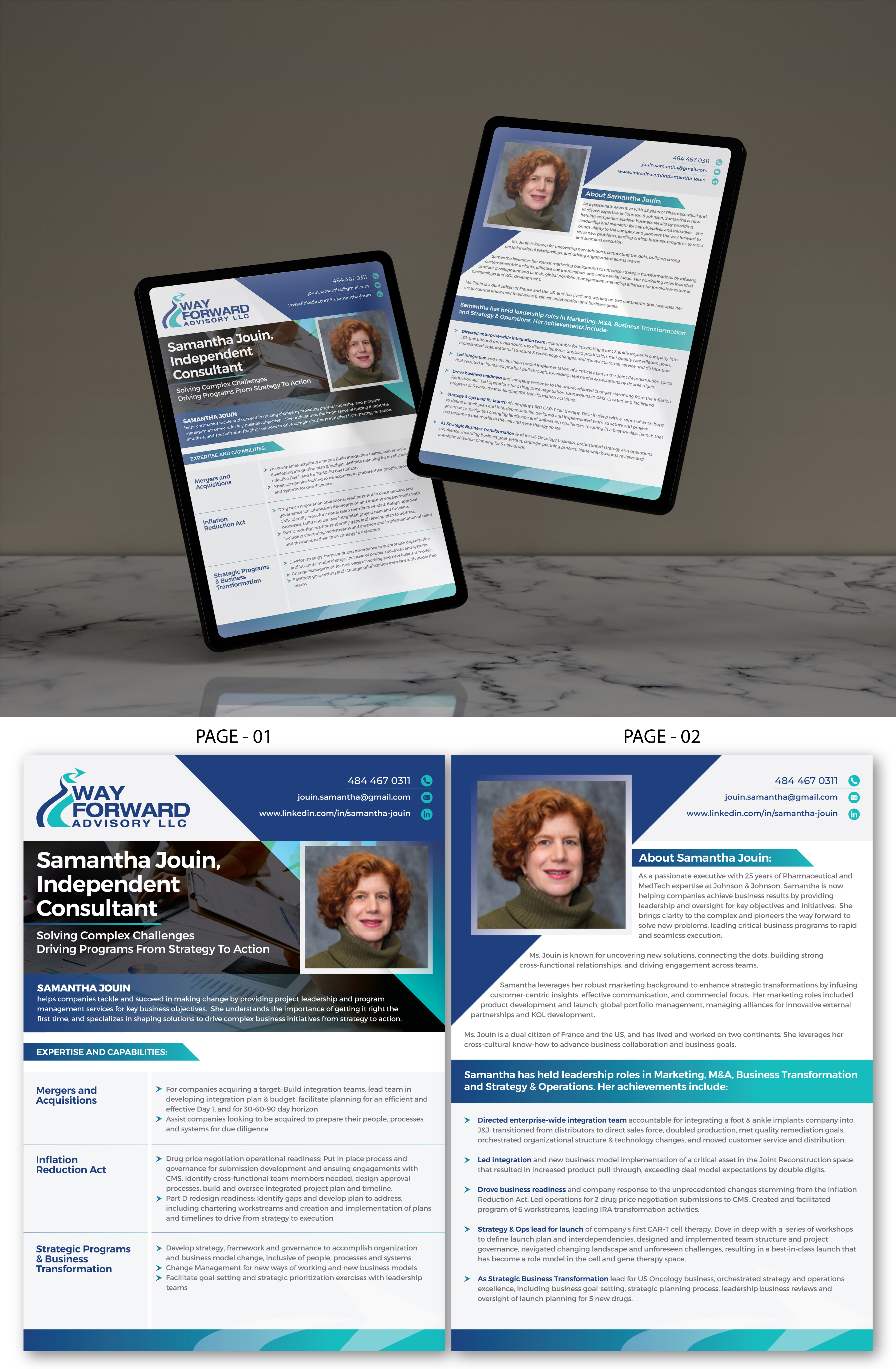 Graphic Design by Impressive Designs for Way Forward Advisory LLC | Design #33853237